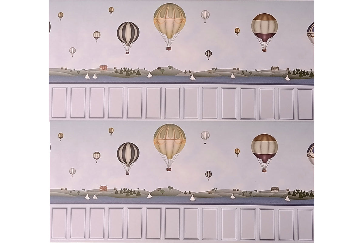 Dolls House Tapete Ballon blau