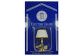 Dolls House Miniatur Tischlampe weiss/gold