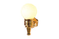 Dolls House Miniatur Wandlampe Kugel messing 12V