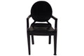 Dolls House Miniatur Stuhl Ghost schwarz