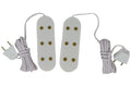 Dolls House Miniatur Verteilerdose 3 Steckplätze mit Stecker 12V