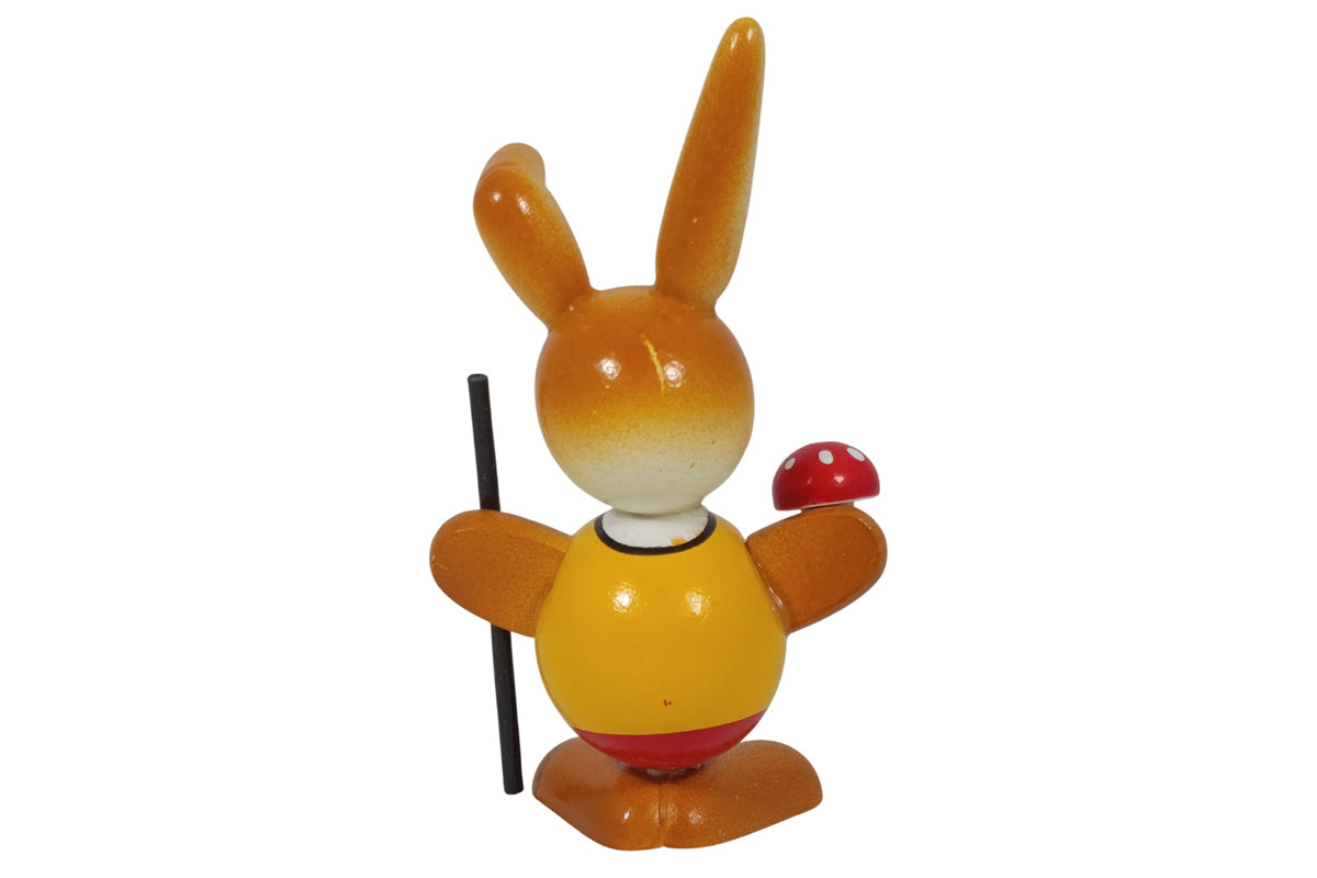 Schulte Kugelhase gelb mit Pilz Osterdekoration