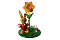 Schulte Kugelhase mit Blume rot mit Pinsel Osterdekoration