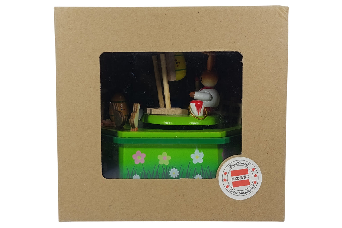 Schulte Osterspieldose Hasen-Staffelei 6-eckig Osterdekoration