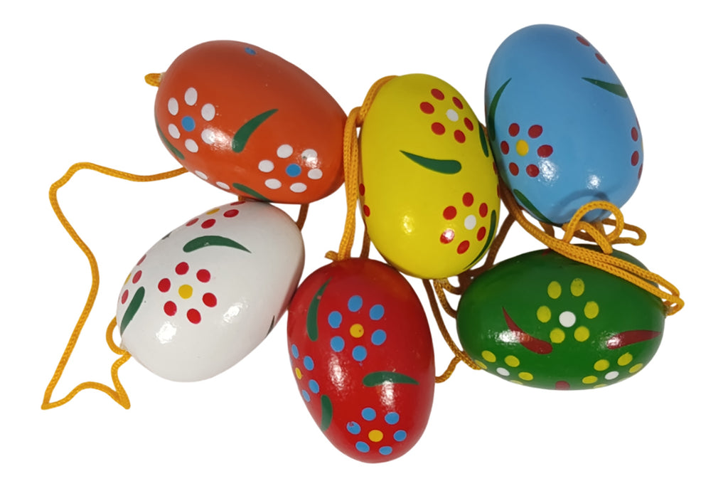 Schulte Baumschmuck bunte Eier mit Punkten (6er Set) Osterdekoration