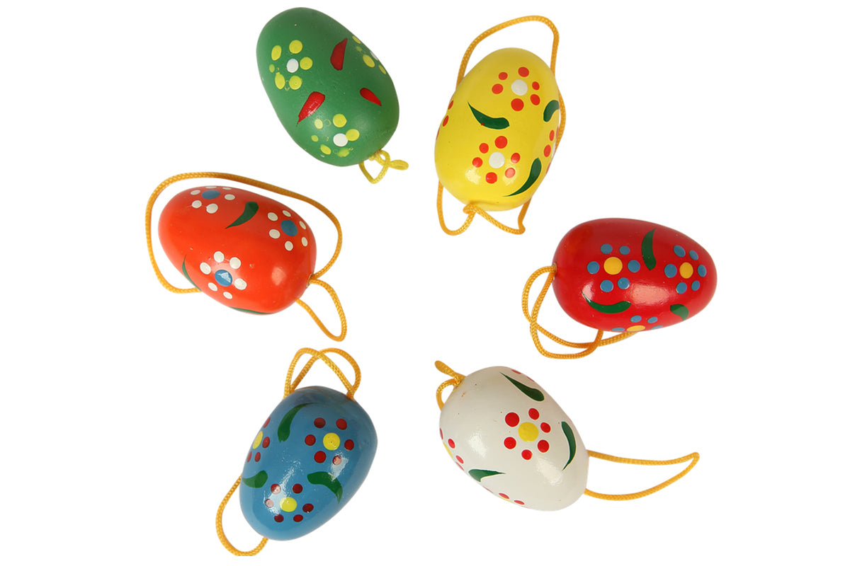 Schulte Baumschmuck bunte Eier mit Punkten (6er Set) Osterdekoration