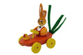 Schulte Kugelhase mit Karotten-Rennwagen orange Osterdekoration