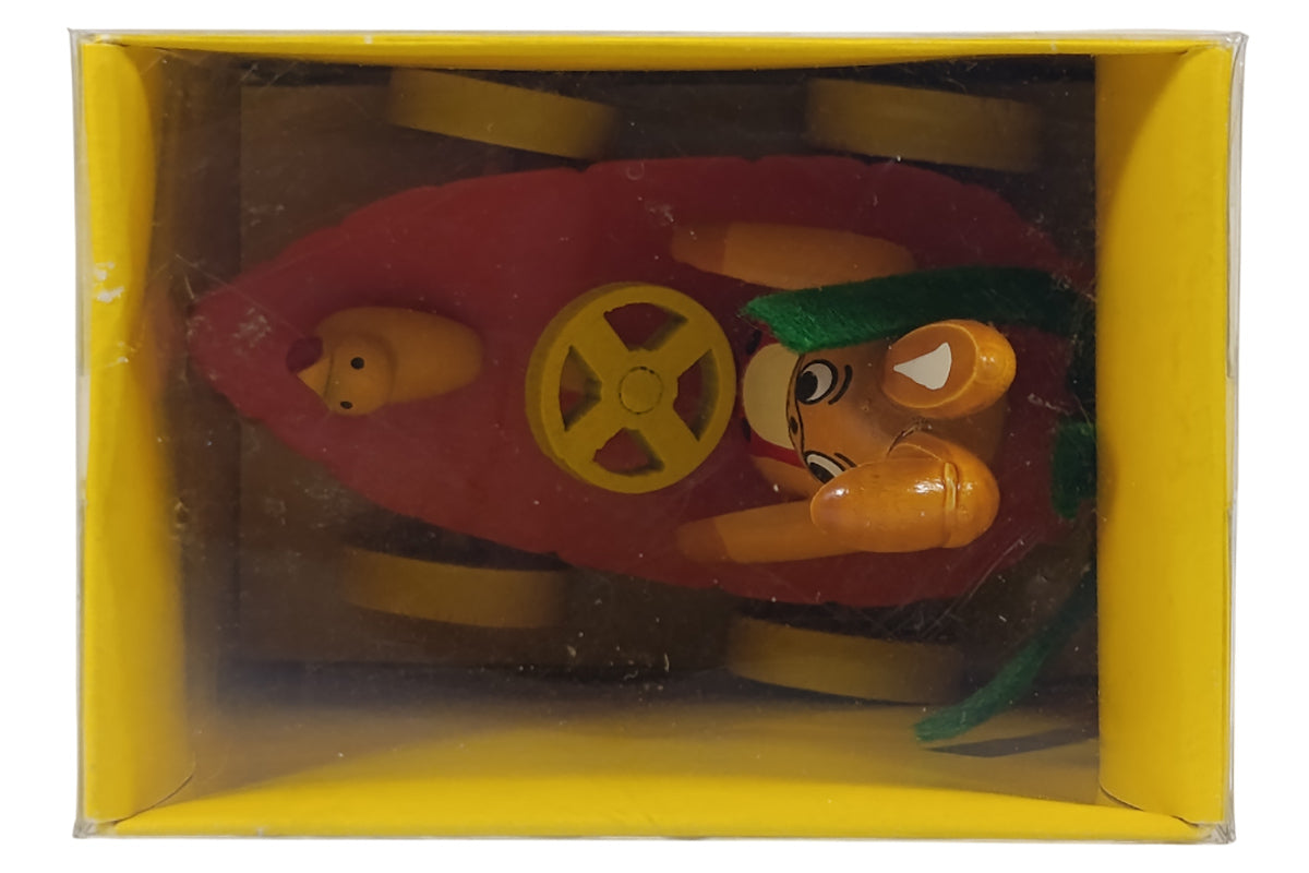 Schulte Kugelhase mit Karotten-Rennwagen orange Osterdekoration