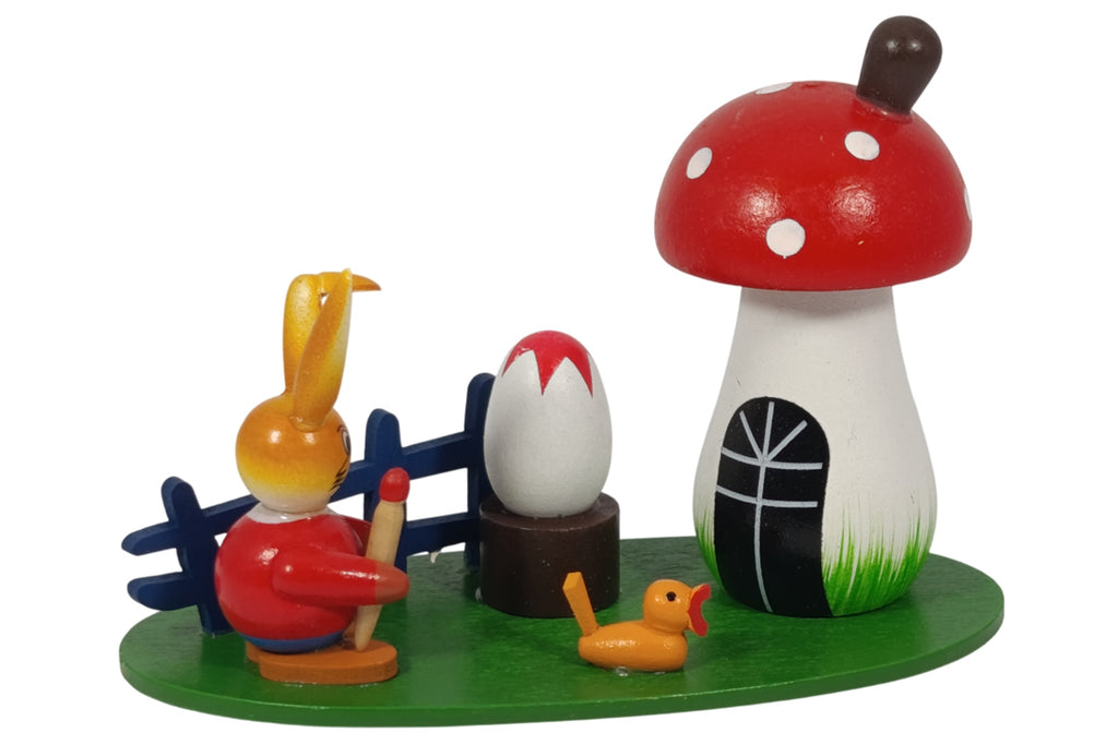 Schulte Kugelhase als Maler Osterdekoration