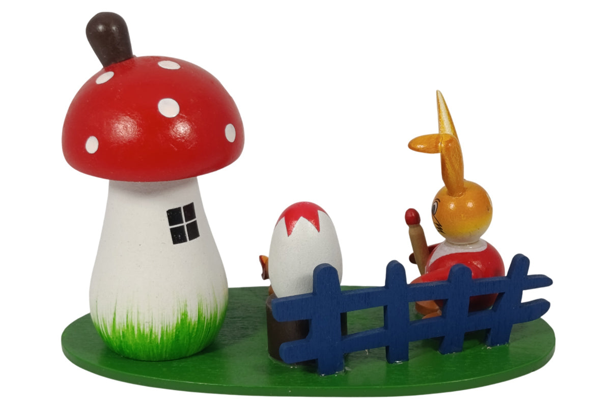 Schulte Kugelhase als Maler Osterdekoration