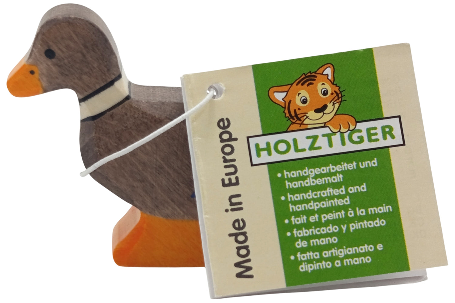 Holztiger Ente laufend