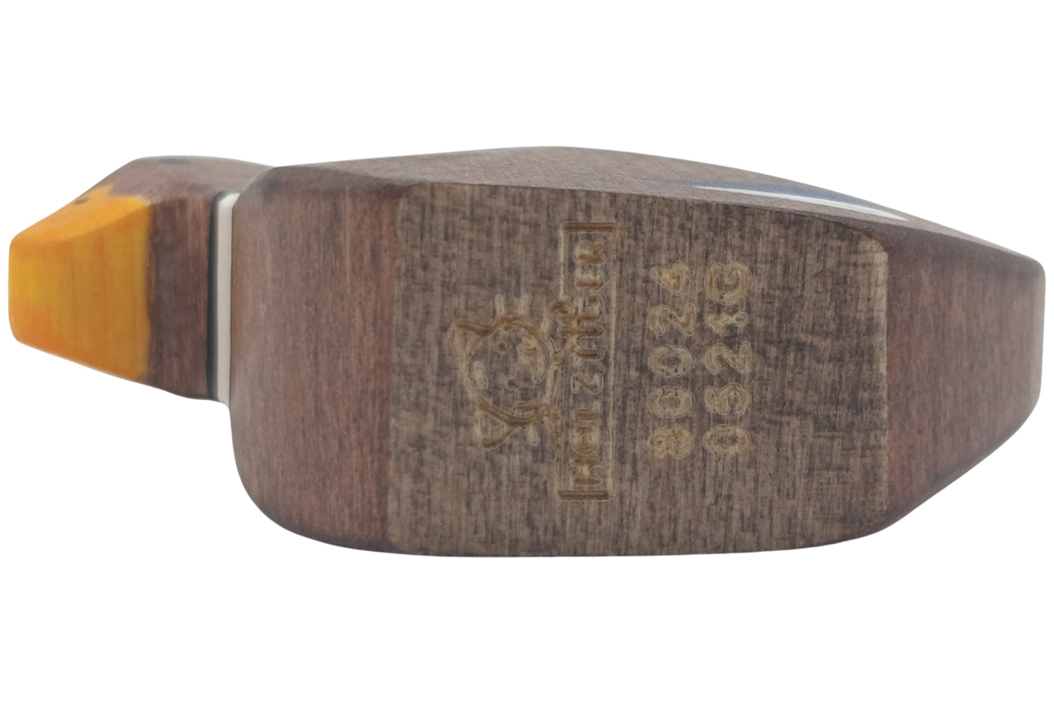 Holztiger Ente schwimmend