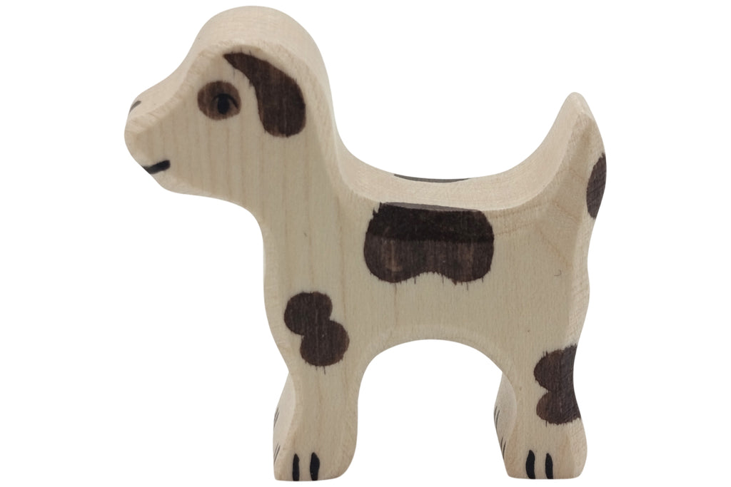 Holztiger Hofhund klein braun gefleckt