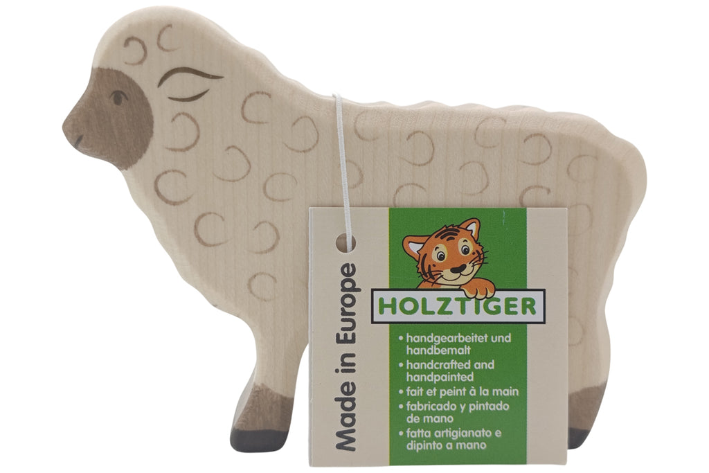 Holztiger Schaf stehend