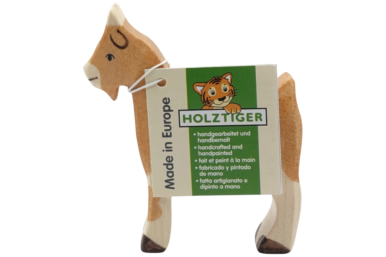 Holztiger Ziege