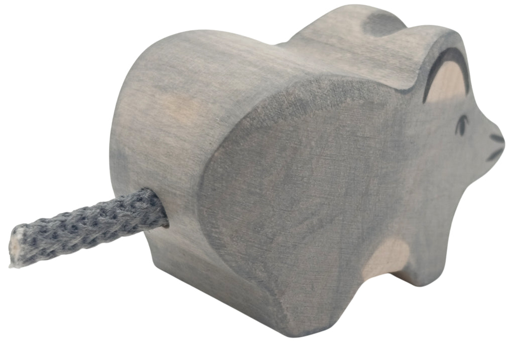 Holztiger Maus grau