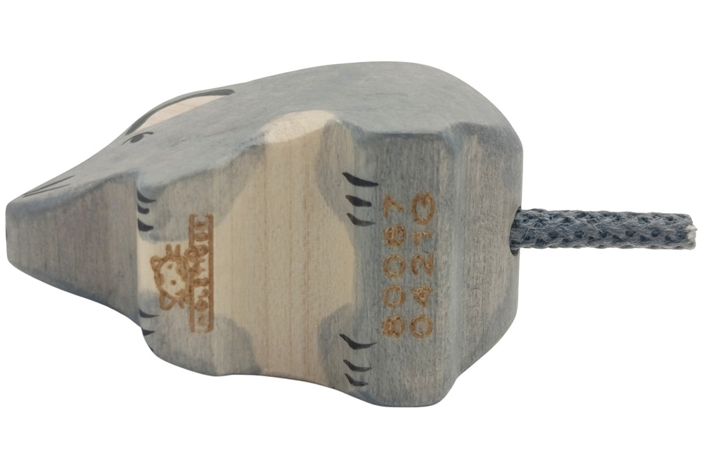 Holztiger Maus grau