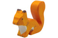 Holztiger Eichhörnchen orange stehend