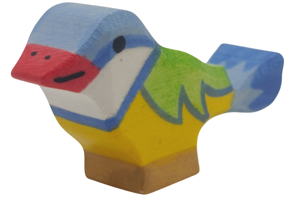 Holztiger Blaumeise