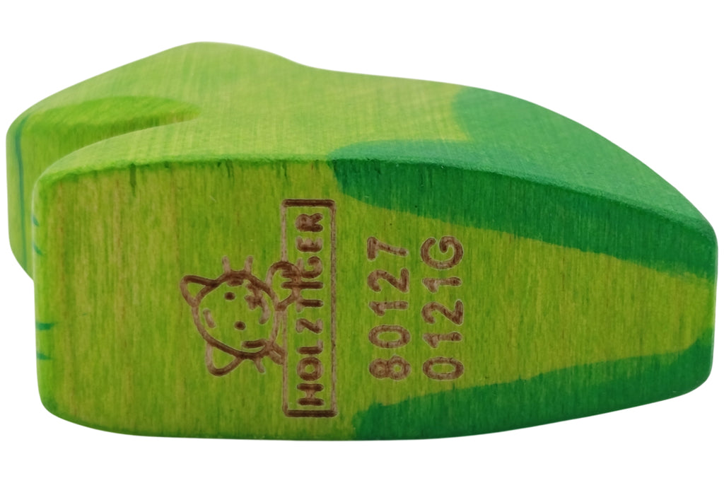 Holztiger Frosch grün