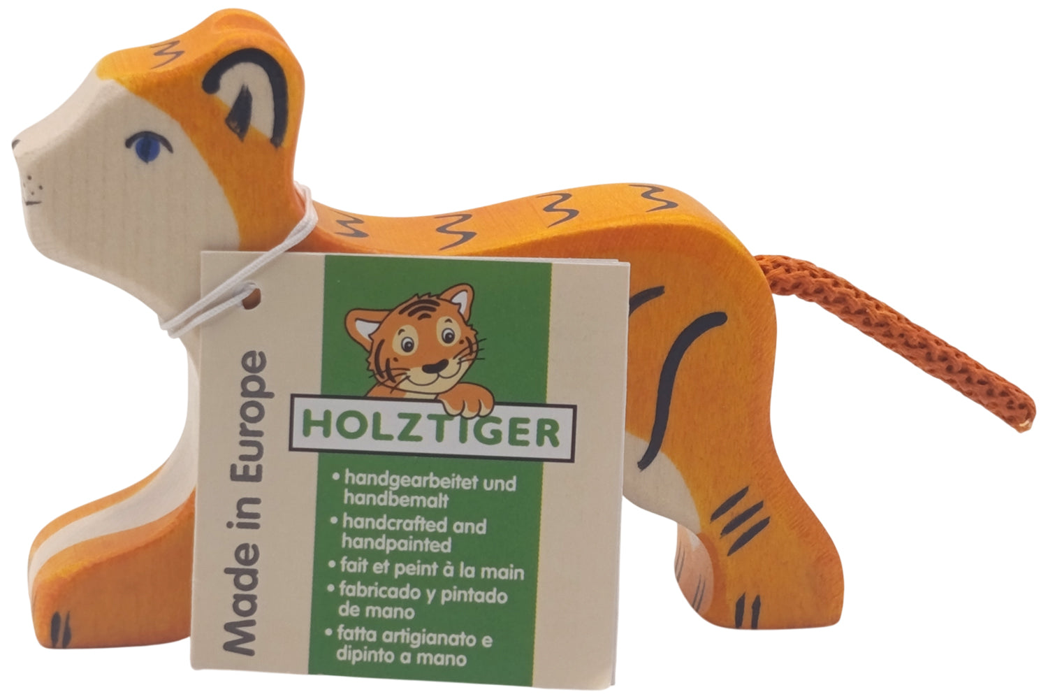 Holztiger Tiger klein laufend