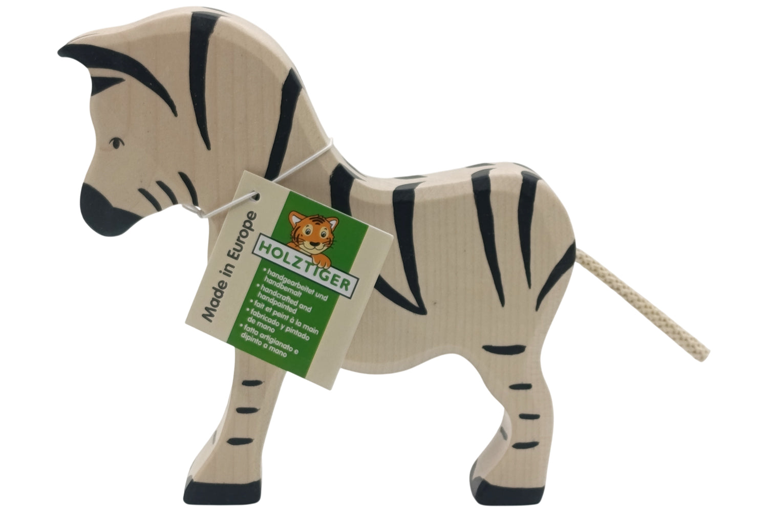 Holztiger Zebra groß