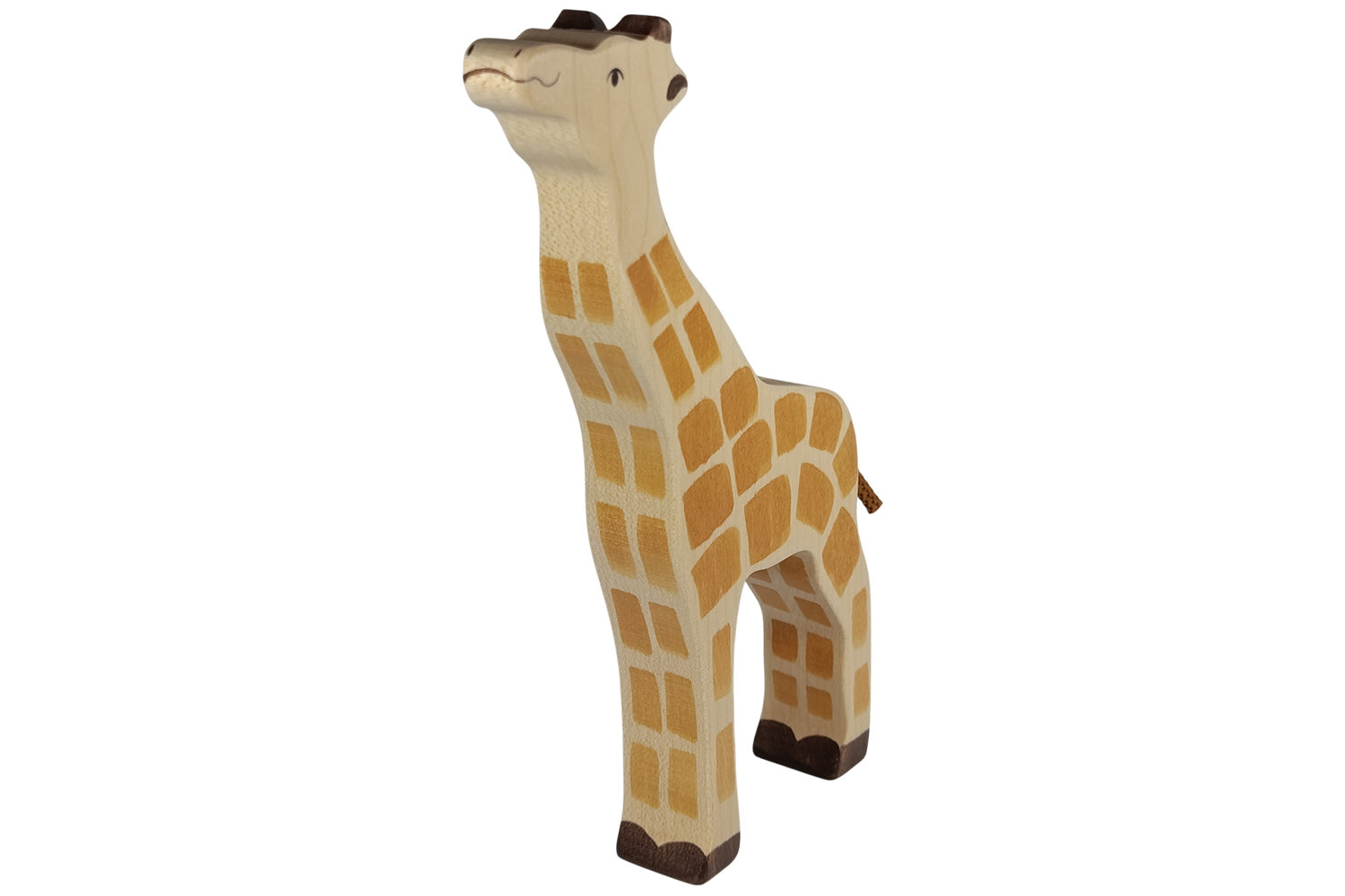 Holztiger Giraffe Kopf hoch