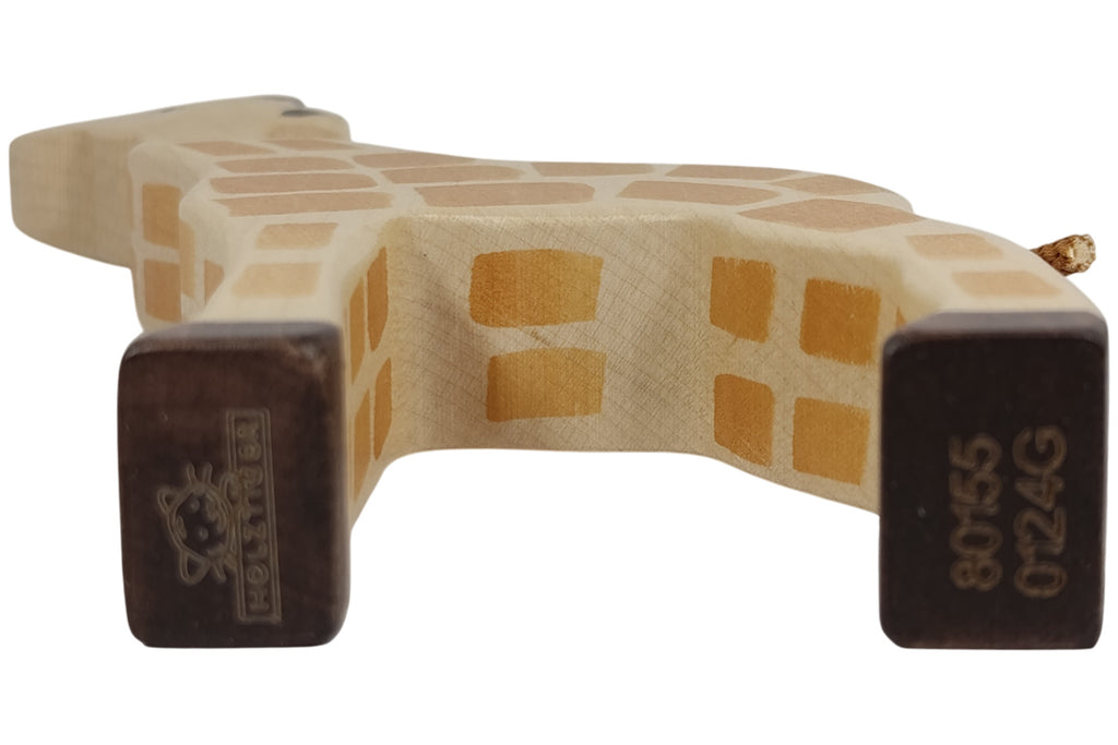 Holztiger Giraffe Kopf hoch
