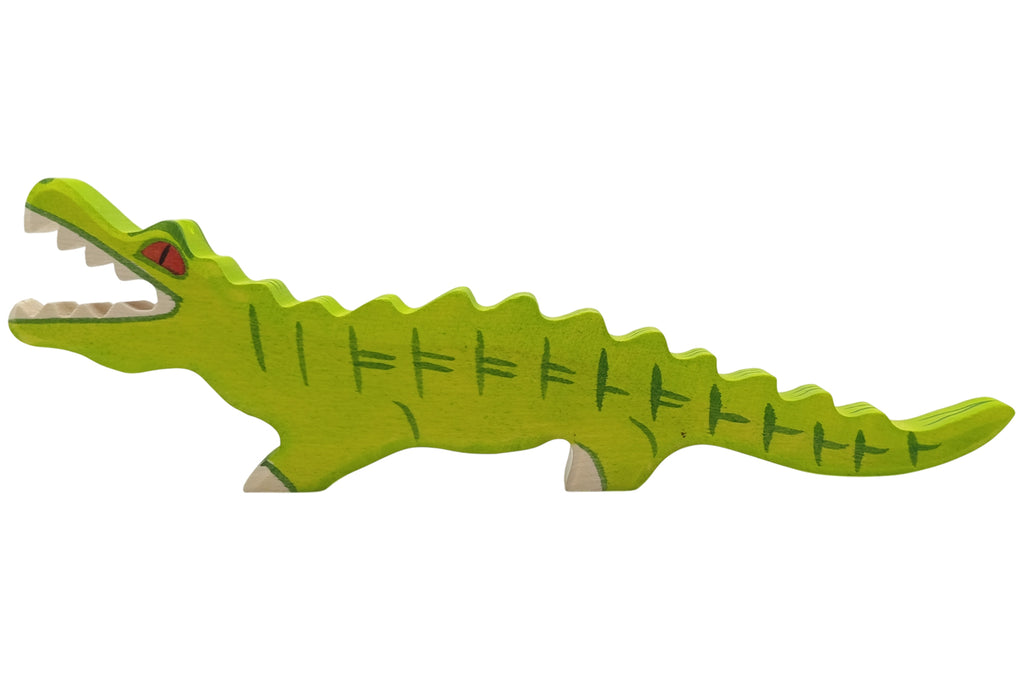 Holztiger Krokodil groß