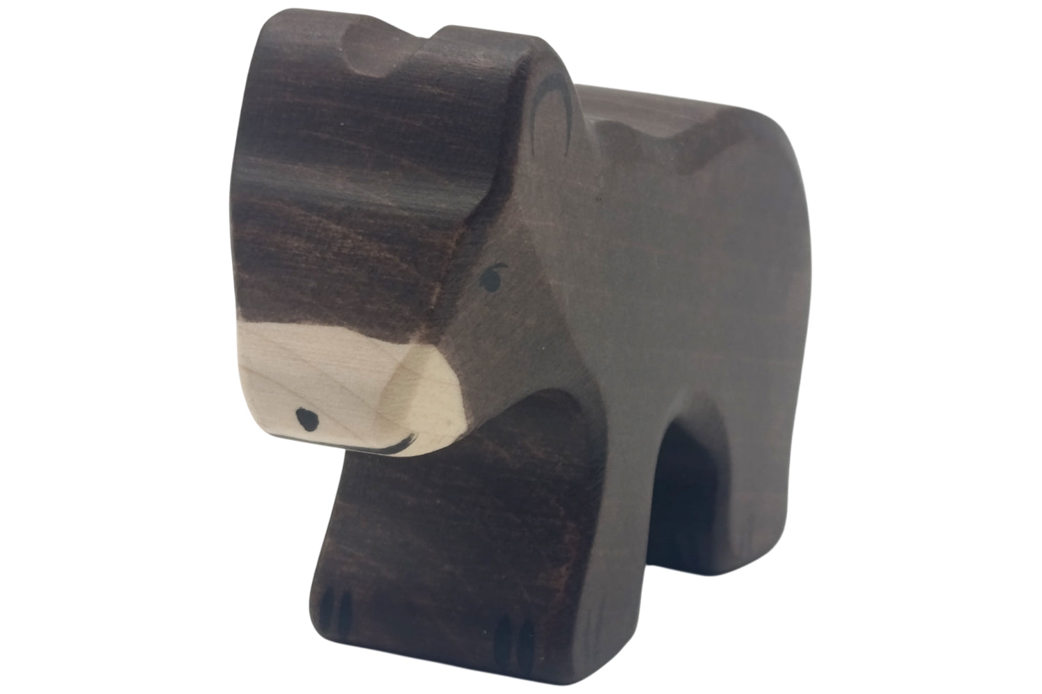 Holztiger Braunbär klein