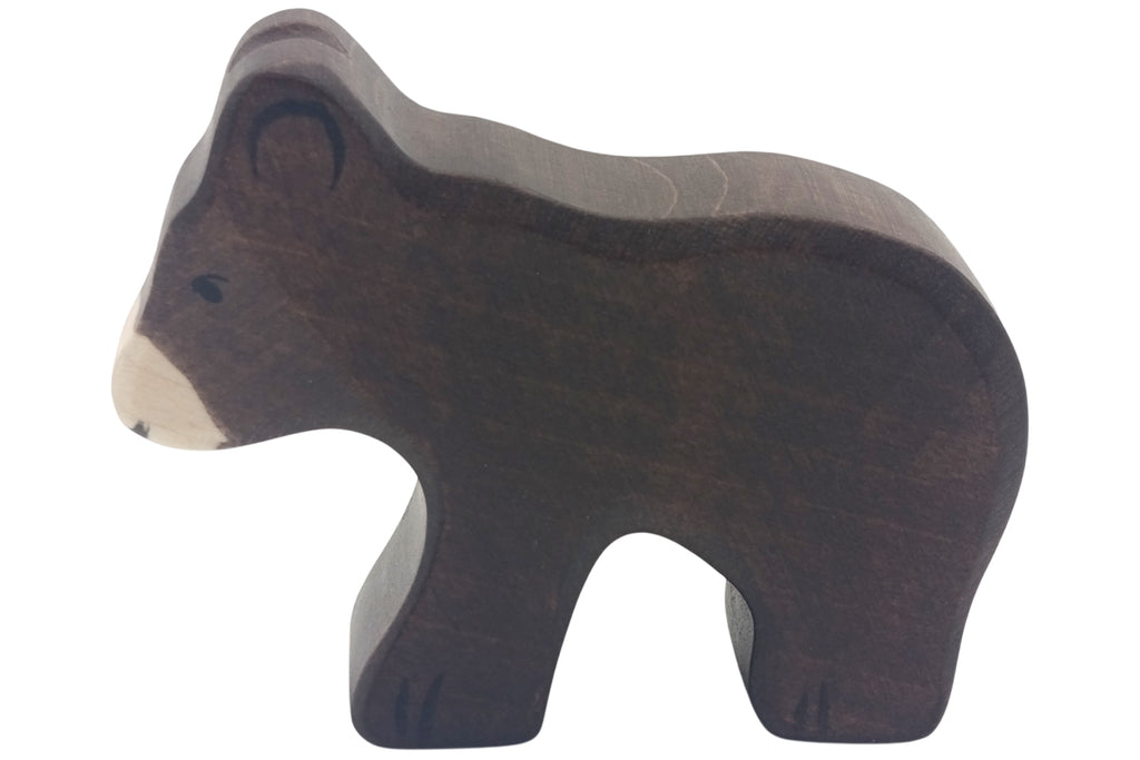 Holztiger Braunbär klein