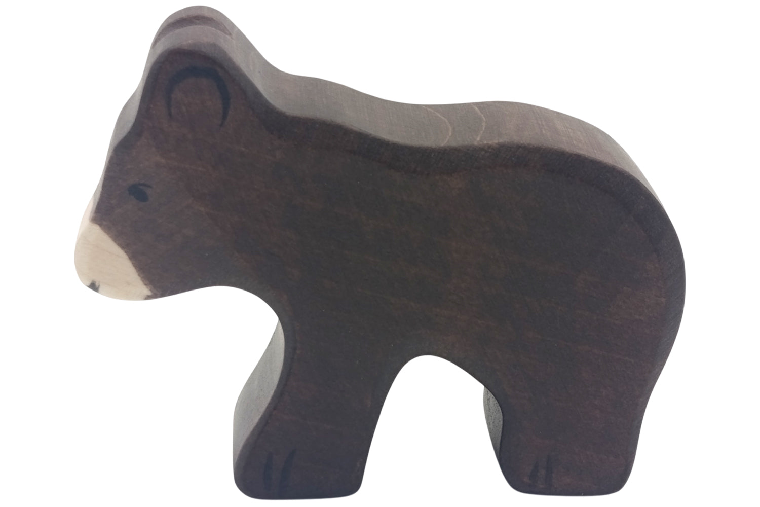Holztiger Braunbär klein