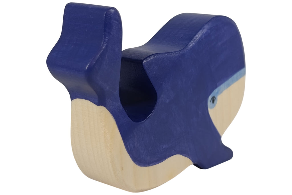 Holztiger Blauwal klein