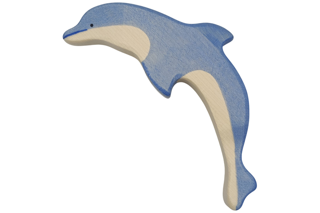 Holztiger Delfin springend