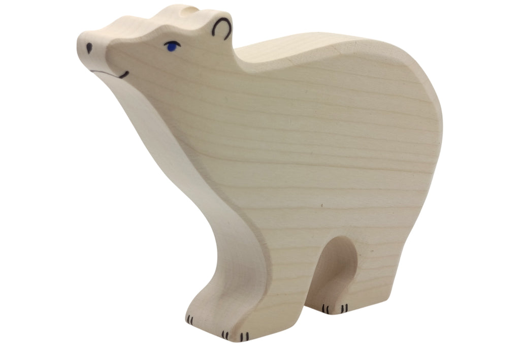 Holztiger Eisbär groß