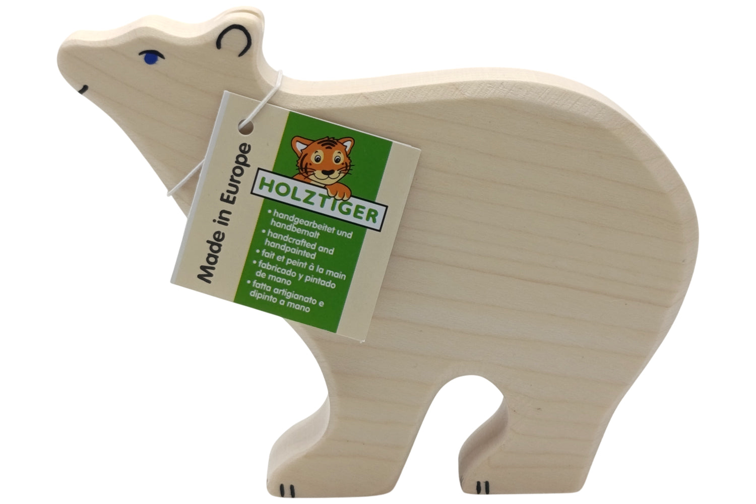 Holztiger Eisbär groß
