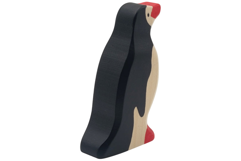 Holztiger Pinguin