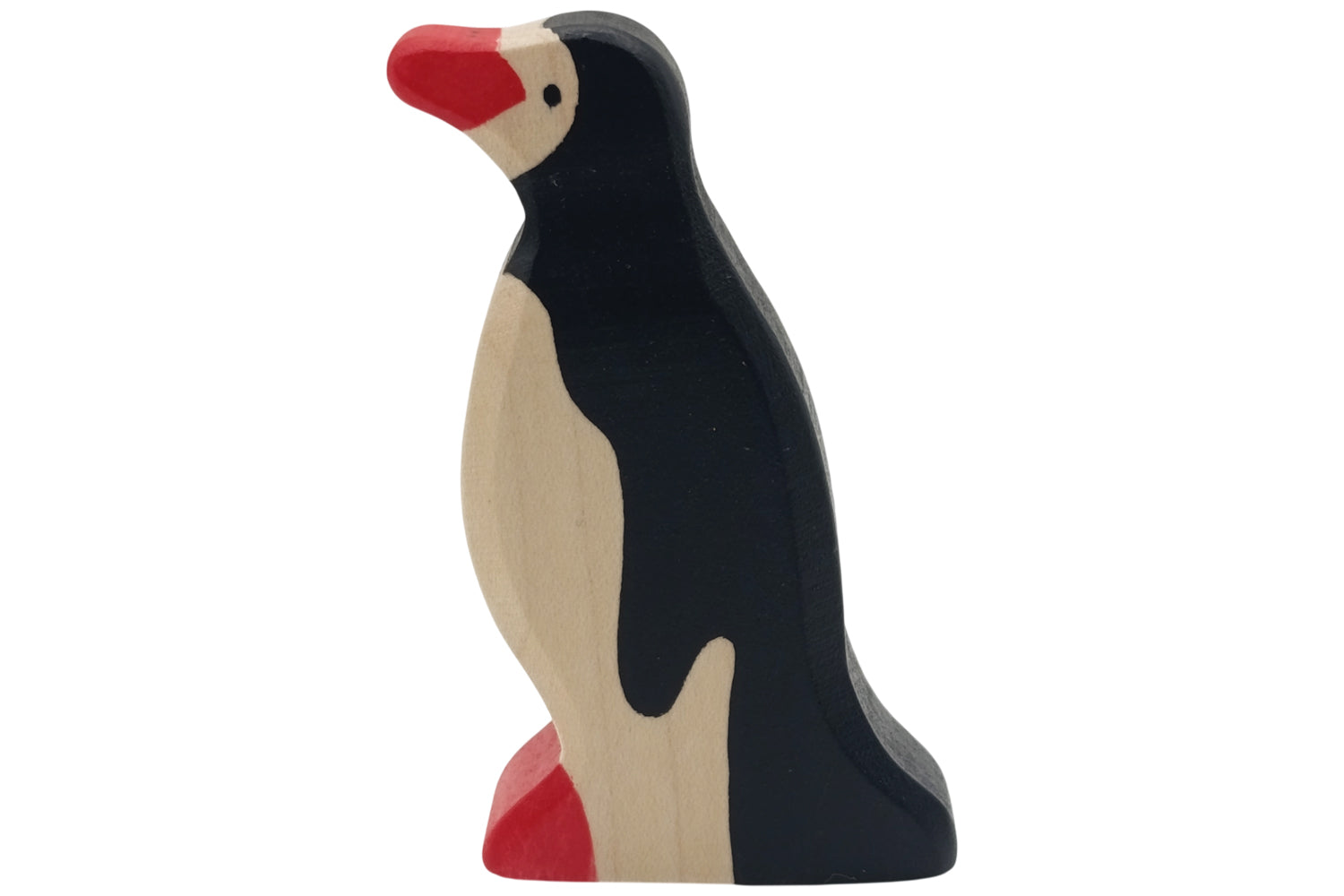 Holztiger Pinguin