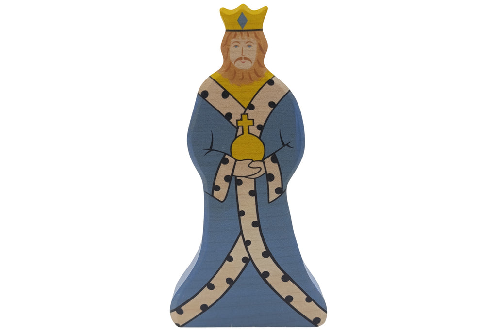Holztiger Figur König