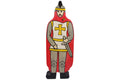 Holztiger Figur Ritter mit rotem Mantel