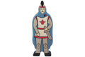 Holztiger Figur Ritter mit blauem Mantel