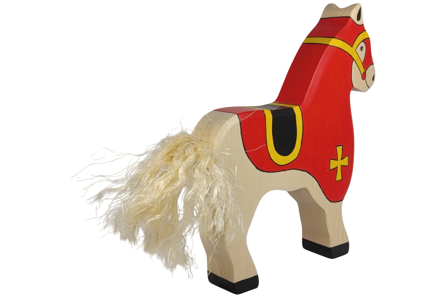 Holztiger Turnierpferd rot für Ritter