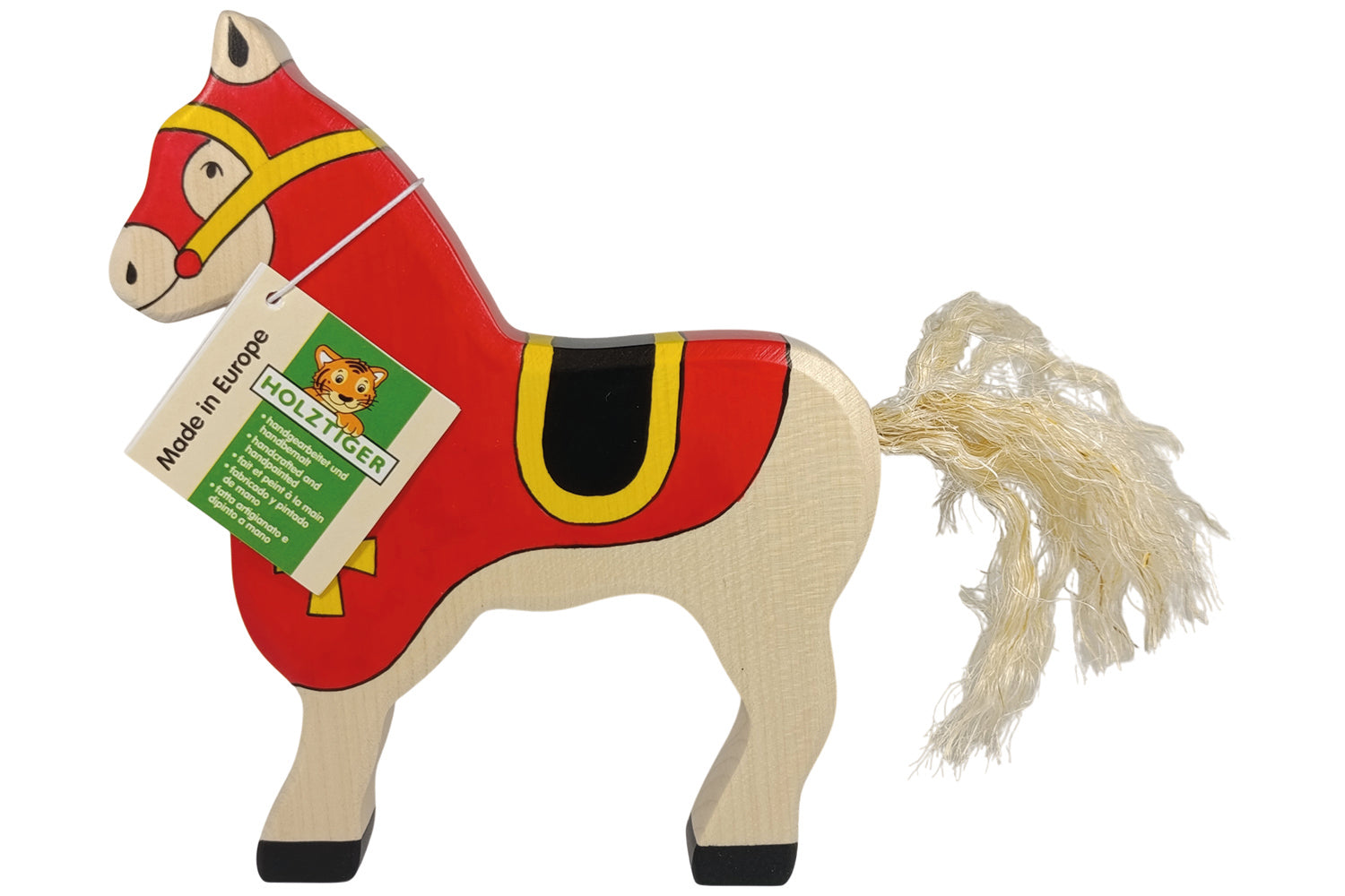 Holztiger Turnierpferd rot für Ritter