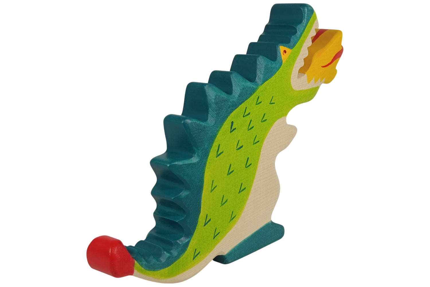 Holztiger Drache grün