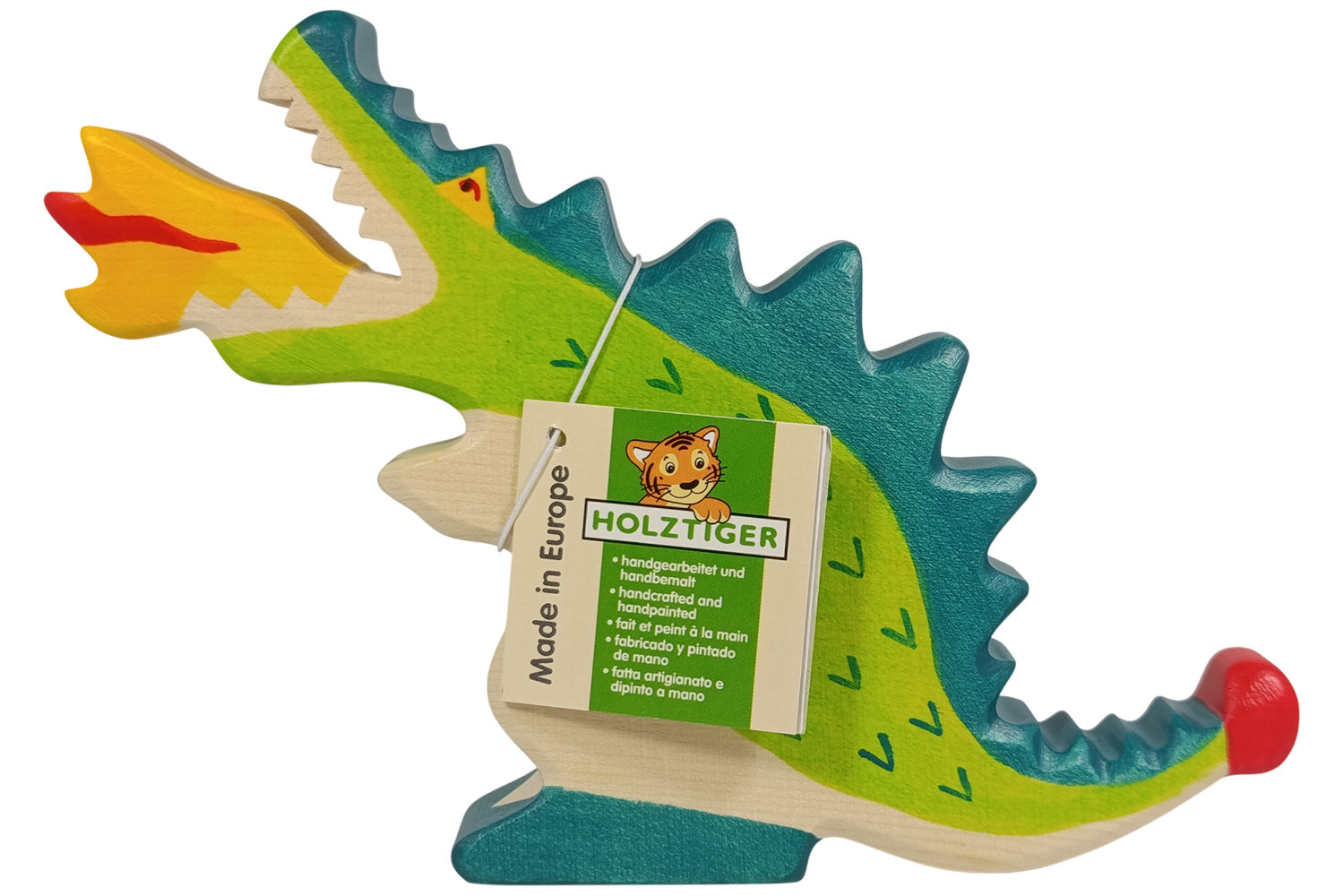 Holztiger Drache grün