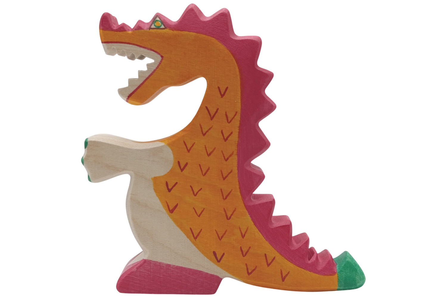 Holztiger Drachen rot