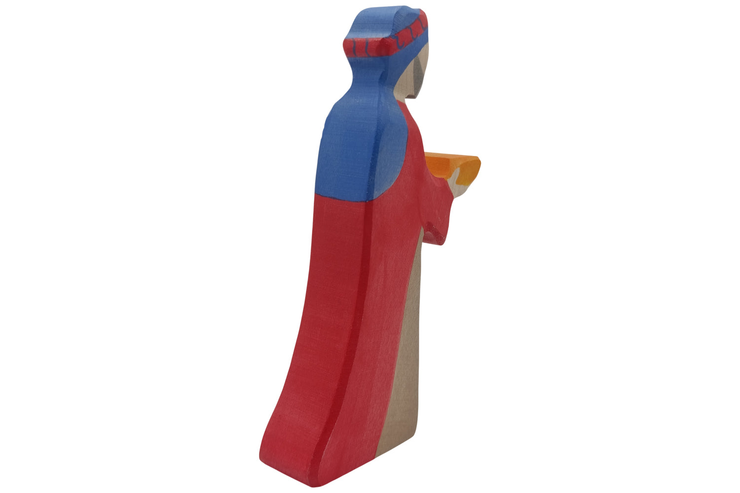Holztiger Krippenfigur Caspar