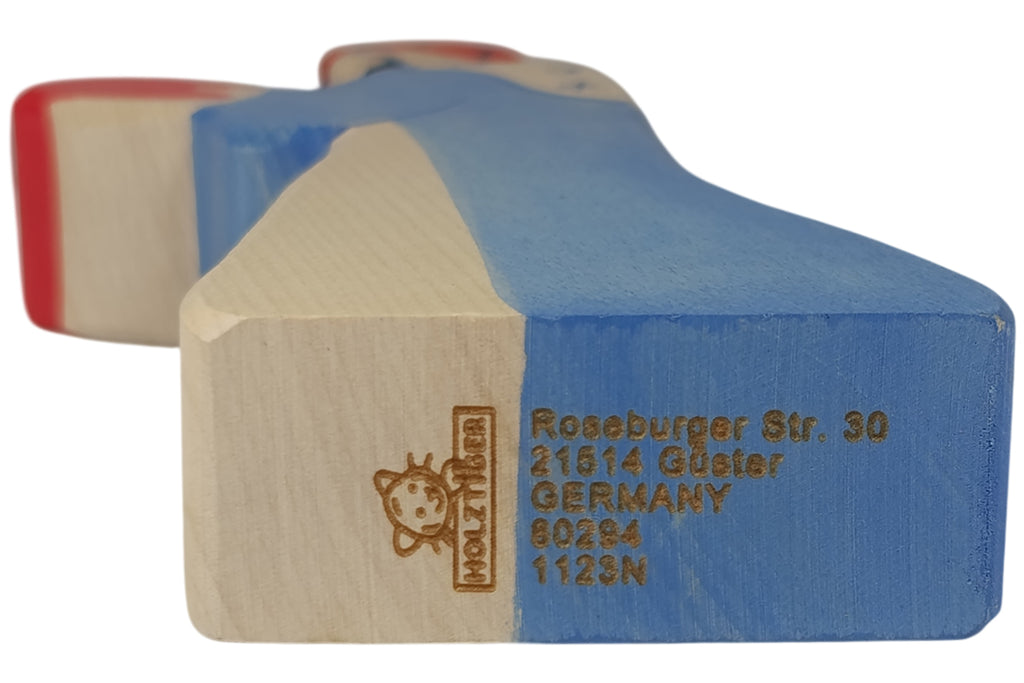 Holztiger Krippenfigur Melchior 2 violett