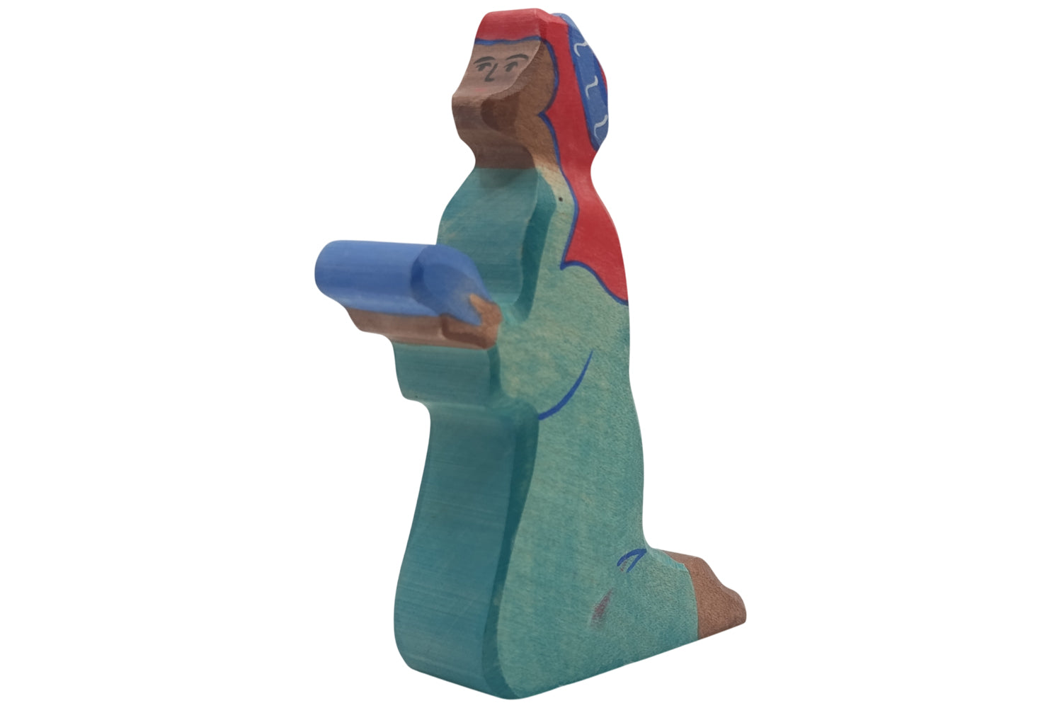 Holztiger Krippenfigur Balthasar