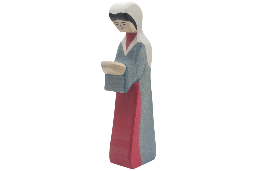 Holztiger Krippenfigur Maria